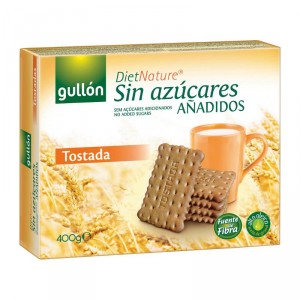 GALLETA GULLON ZERO TOSTADA SIN AZUCAR 400 GRS