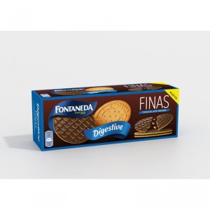 GALLETAS FONTANEDA FINAS DIGESTIVE CHOCOLATE C/LECHE 170 GRS