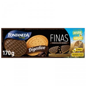 GALLETAS FONTANEDA FINAS DIGESTIVE CHOCOLATE NEGRO 170 GRS