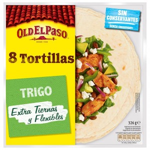 TORTILLA OLD EL PASO MEXICANA TRIGO 326 GR.