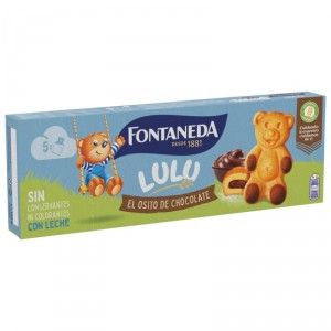 BIZCOCHO FONTANEDA OSITO LULU RELLENO CHOCOLATE 150 GRS
