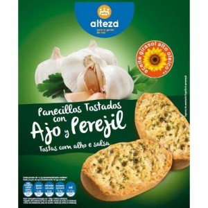 PANECILLOS ALTEZA TOSTADOS CON AJO Y PEREJIL 160 GRS