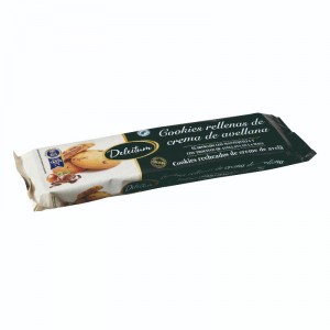 GALLETA DELEITUM COOKIES RELLENAS CREMA AVELLANAS 175 GRS