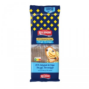 PAN RECONDO TOSTADO INTEGRAL S/SAL Y SIN AZUCAR 60REB.540GR