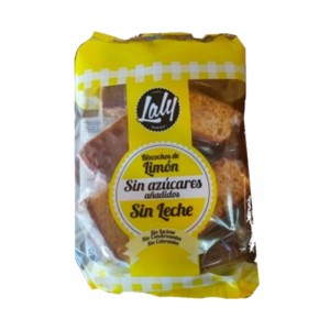 BIZCOCHO LALY LIMON SIN AZUCARES Y SIN LECHE 450GRS.