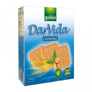 GALLETA GULLON CEREALES DARVIDA 750 GRS