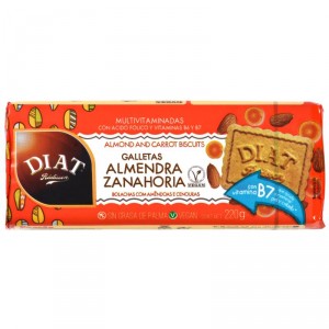 GALLETA DIAT CON ALMENDRA Y ZANAHORIA 220 GRS