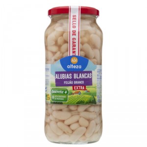 ALUBIA ALTEZA BLANCA COCIDA FRC 540 GR., 400 GR. P.E.