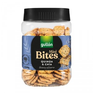 GALLETA GULLON MINI BITES QUINOA Y CHIA 250 GR.