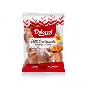 CROISSANT DULCESOL PETIT BAÑADO CACAO 120 GRS.