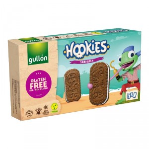 GALLETA GULLON HOOKIES SANDWICH CREMA S/GLUTEN 230 GRS.