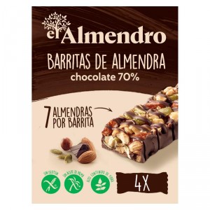 BARRITA EL ALMENDRO ALMENDRAS Y CHOCOLATE 70% 100 GR