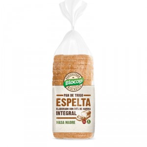 BIOCOP PAN DE MOLDE TRIGO ESPELTA INTEGRAL 400 GRS.