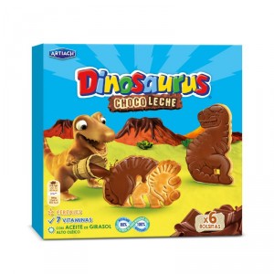 GALLETAS DINOSAURUS ARTIACH CHOCOLECHE 255 GRS