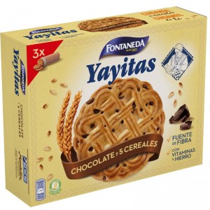 GALLETA YAYITAS CHOCOLATE 5 CEREALES 600 GRS.