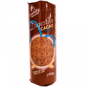 GALLETA FAMILY BISCUITS DIGESTIVE CACAO 400 GRS.