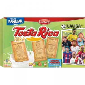 GALLETA CUETARA TOSTARICA FIBRA 760 GRS