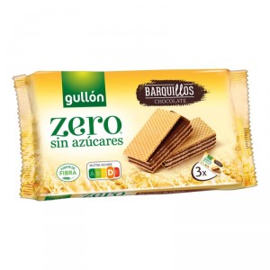 GALLETA GULLON ZERO SIN AZUCAR BARQUILLOS CHOCO 180 GRS.