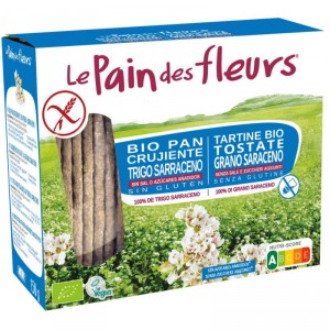 CRACKERS LE PAIN DES FLEURS BIO TR.SARRACENO S/S Y S/G 150GR