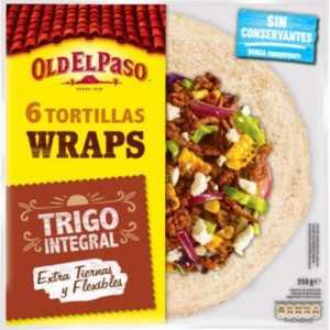 TORTILLA OLD EL PASO INTEGRAL WRAP 350 GRS.