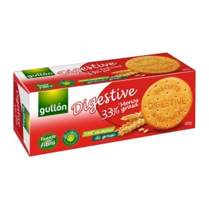 GALLETA GULLON DIGESTIVE 33% MENOS GRASA 400 GRS.