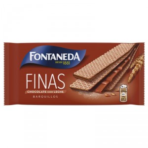 GALLETAS FONTANEDA BARQUILLO FINAS CHOCOLATE LECHE 92 GRS