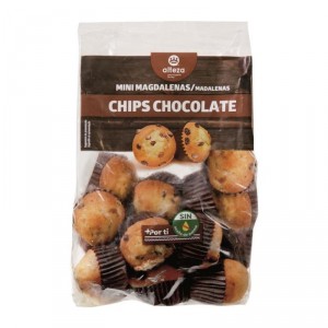 MINI MAGDALENA ALTEZA CHIPS CHOCOLATE 270 GRS