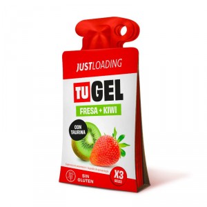 GEL ENERGETICO JUST LOADING FRESA KIWI PACK 3 UND. X 30 GRS