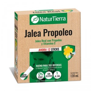 JALEA REAL NATURTIERRA C/PROPOLEO 0% AZUCAR 12 STICKS.