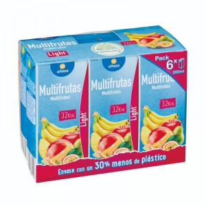 NECTAR ALTEZA MULTIFRUTA LIGHT PACK 6 UNID.X 200 ML.