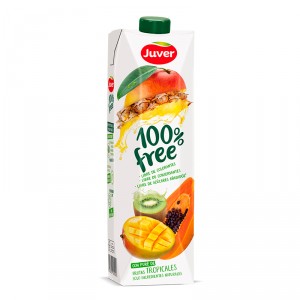 ZUMO JUVER 100%FREE FRUTAS TROPICALES 1LT.