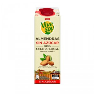 BEBIDA ALMENDRAS VIVE SOY SIN AZUCAR LITRO.