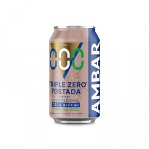CERVEZA AMBAR TOSTAD.TRIPLE ZERO 33 CL.
