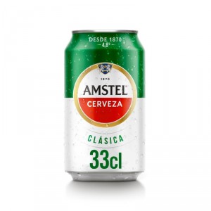 CERVEZA AMSTEL CLASICA LATA 33 CL.