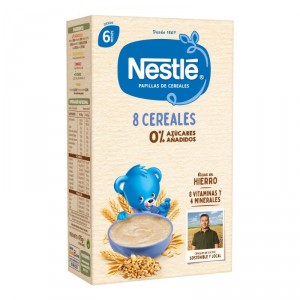 PAPILLA NESTLE 8 CEREALES CON BIFIDUS 475 GRS