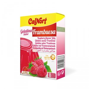 GELATINA CALNORT FRAMBUESA 170 GRS.8 RACIONES.