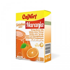 GELATINA CALNORT NARANJA 170 GRS.8 RACIONES.