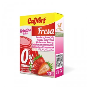 GELATINA CALNORT 0% AZUCARES AÑADIDOS FRESA 28 GRS