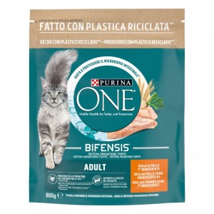 ALIMENTO ONE BIFENSIS ADULT GATO SECO POLLO Y CEREALES 800GR