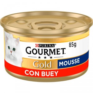 ALIMENTO GOURMET GOLD BUEY GATO HUMEDO 85 GRS