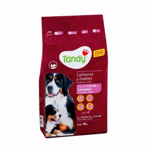 ALIMENTO TANDY PERRO CACHORRO Y MADRES CARNE Y CEREALES 4 KG