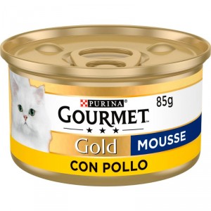 ALIMENTO GOURMET GOLD MOUSSE POLLO GATO HUMEDO 85 GRS