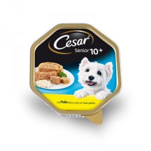 ALIMENTO CESAR SENIOR PATE POLLO Y ARROZ TARRINA 150 GRS