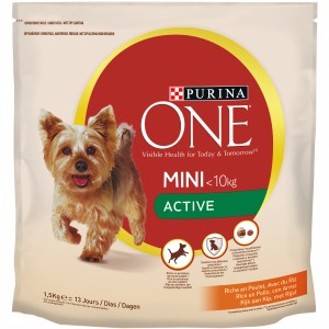 ALIMENTO ONE DOG MINI ACTIVE POLLO&ARROZ P.S 1,5 KG