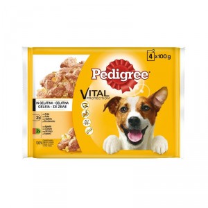 ALIMENTO PEDIGREE BOLSITAS POLLO CORDERO P.H. 4X100GRS.