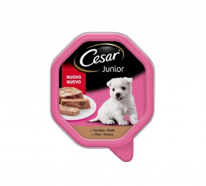 ALIMENTO CESAR JUNIOR TARRINA 150 GRS.