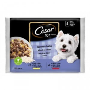 ALIMENTO CESAR SEÑIOR BOLSITAS P-4 400 GRS.