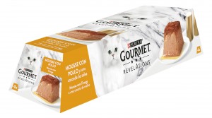 ALIMENTO GOURMET REVELATIONS MOUSSE POLLO G.H. P-4X57 GRS