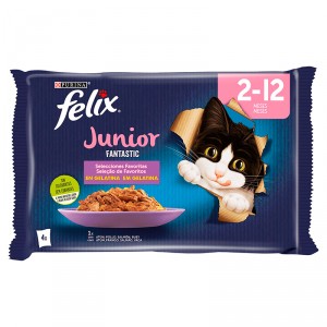 ALIMENTO FELIX FANTASTIC JUNIOR P-4X85 GRS.