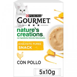 ALIM NATURE'S CREATIONS GOURMET GATO SNACK POLLO P.5X10GRS.